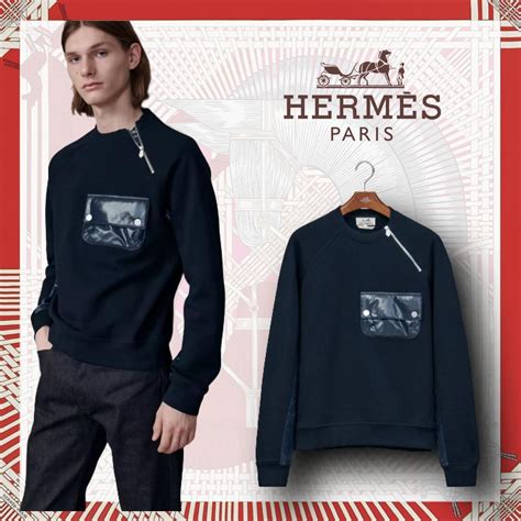 hermes men's sweatshirt|Hermes long sleeve sweater.